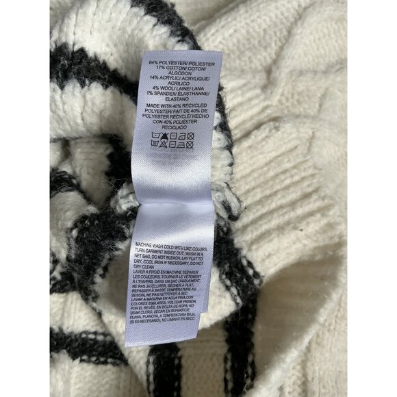 Lucky Brand Womens White & Blue Striped Button Up Cardigan Sweater Small‎ - Picture 8 of 10